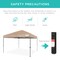 Best Choice Products 10x10ft Easy Setup Pop Up Canopy w/ 1-Button Setup, Wheeled Case, 4 Weight Bags